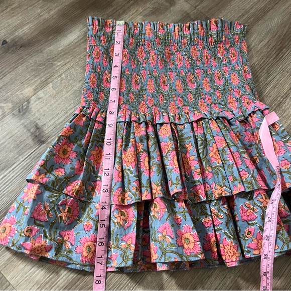 Charina Sarte Botanica Floral Print Smocked Skirt - Picture 8 of 10